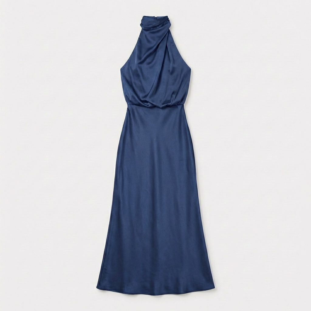 Rivaclo | Femme Robe Sans Manches Col Haut – Silhouette Maxi