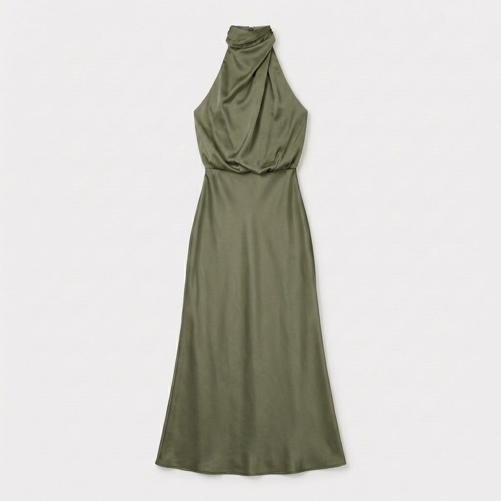 Rivaclo | Femme Robe Sans Manches Col Haut – Silhouette Maxi