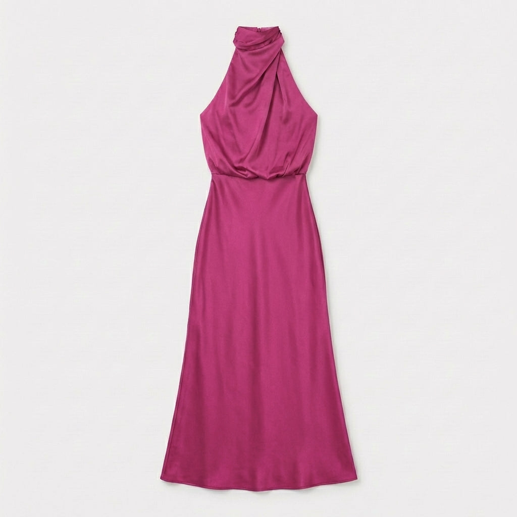 Rivaclo | Femme Robe Sans Manches Col Haut – Silhouette Maxi