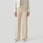 Rivaclo | Women's High-Waisted Straight Leg Pants – Clean Fitted Cut