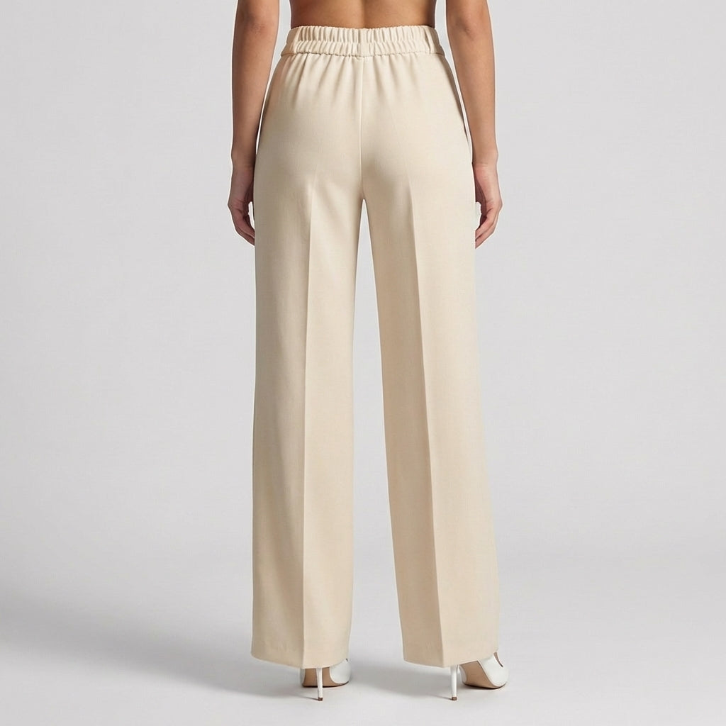Rivaclo | Women's High-Waisted Straight Leg Pants – Clean Fitted Cut