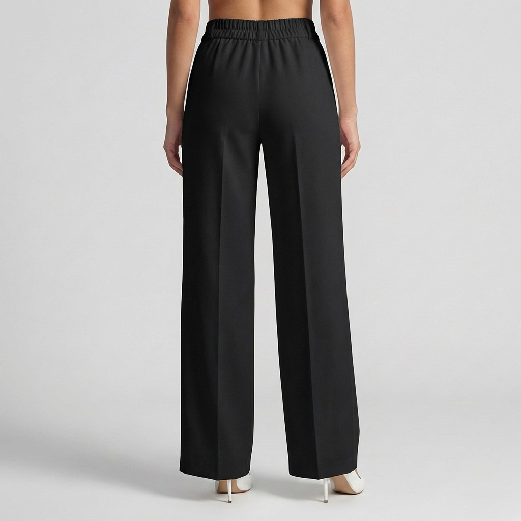 Rivaclo | Women's High-Waisted Straight Leg Pants – Clean Fitted Cut