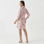 Rivaclo | Femme Robe Chemise Imprimée – Style Mini à Col Classique