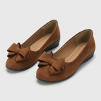 Rivaclo | Women's Round Toe Wedge Shoes – Design with Bow