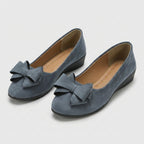 Rivaclo | Women's Round Toe Wedge Shoes – Design with Bow