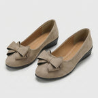 Rivaclo | Women's Round Toe Wedge Shoes – Design with Bow