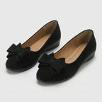 Rivaclo | Women's Round Toe Wedge Shoes – Design with Bow