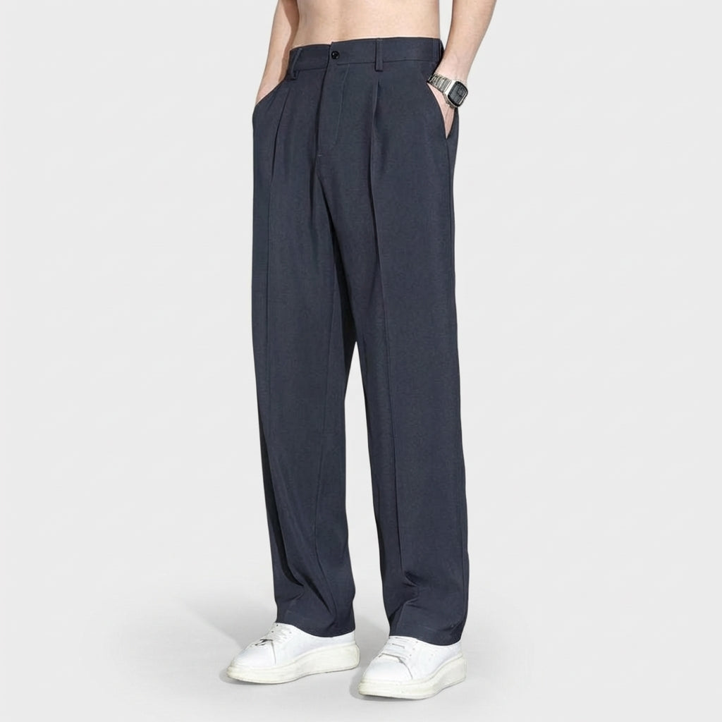 Rivaclo | Men's Straight Leg Trousers – Relaxed Everyday Fit
