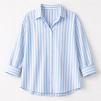 Rivaclo | Women's Long Sleeve Striped Shirt – Classic Collar