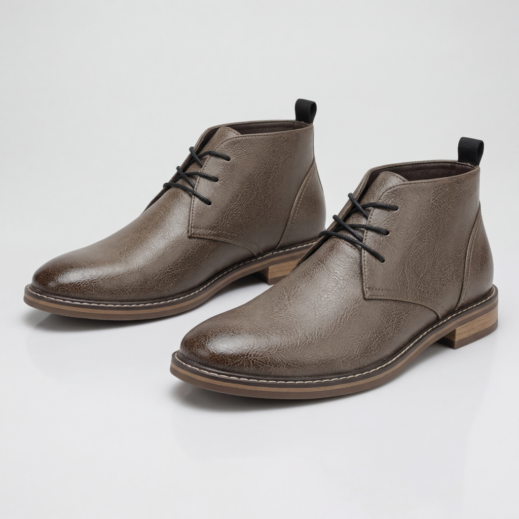 Rivaclo | Bottines Chukka Homme en Cuir – Style Rétro à Lacets