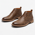 Rivaclo | Bottines Chukka Homme en Cuir – Style Rétro à Lacets