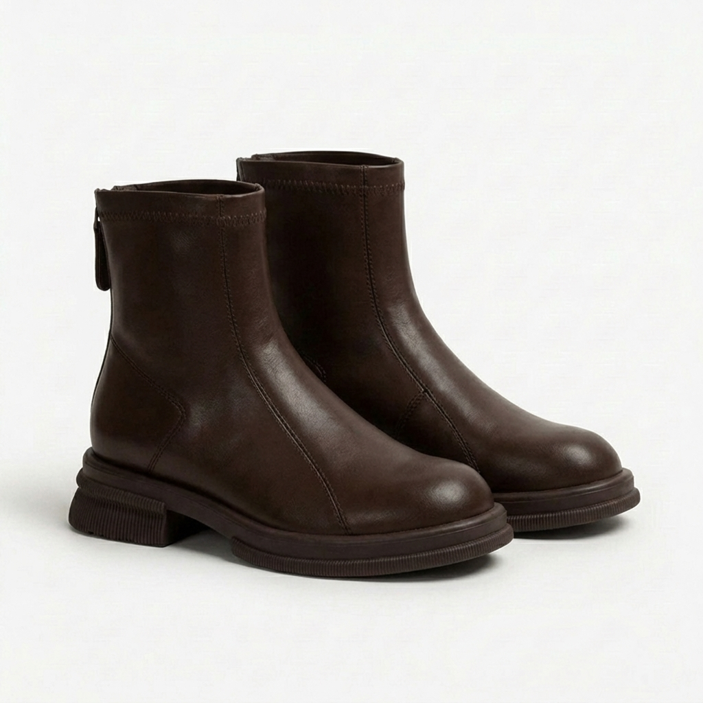 Rivaclo | Bottines Femme en Cuir – Design Moderne Épuré Cheville