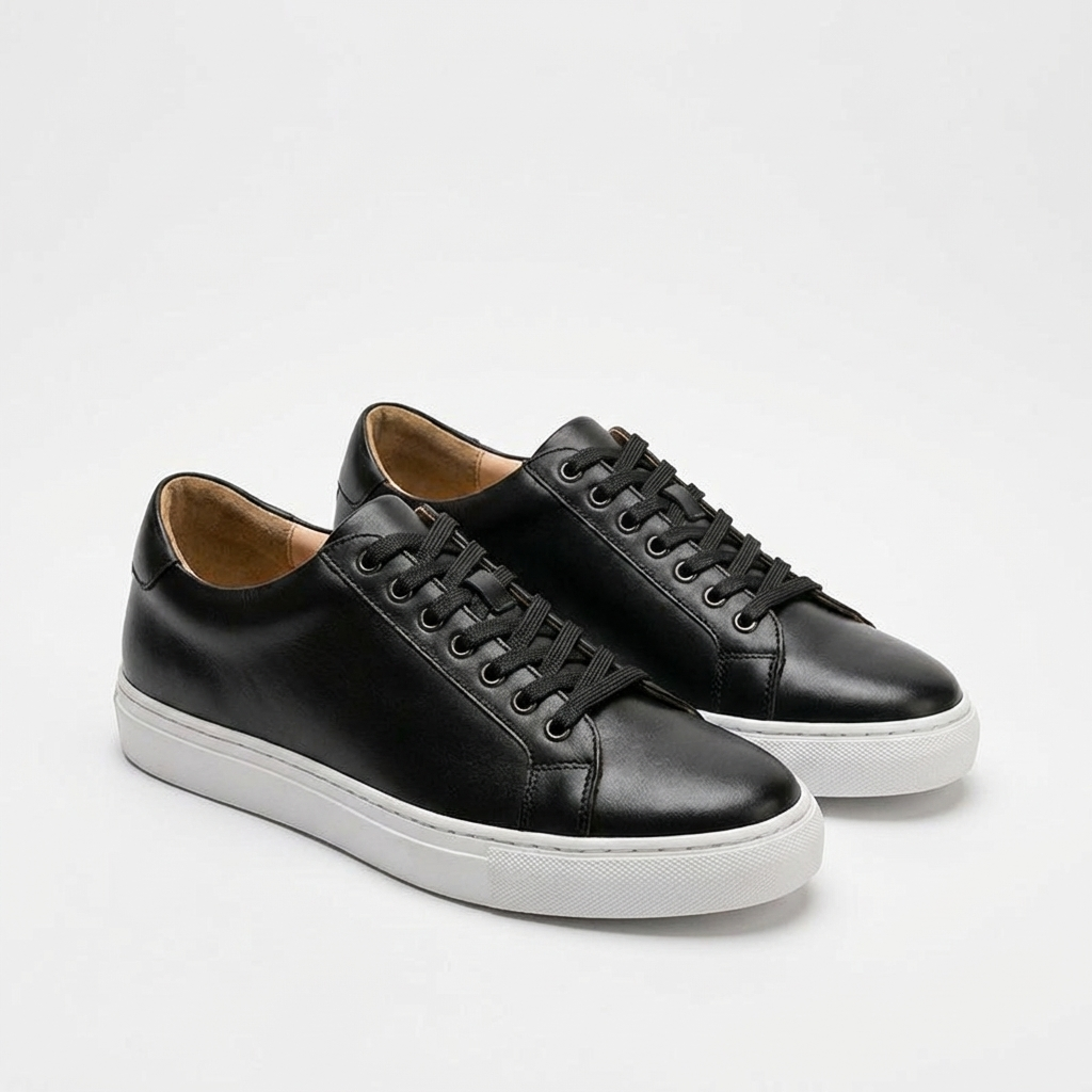 Rivaclo | Men's Low Top Lace-Up Sneakers – Sleek Minimalist Finish