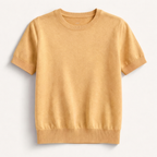 Rivaclo | Women's Fitted Short Sleeve Round Neck Top – Clean Design