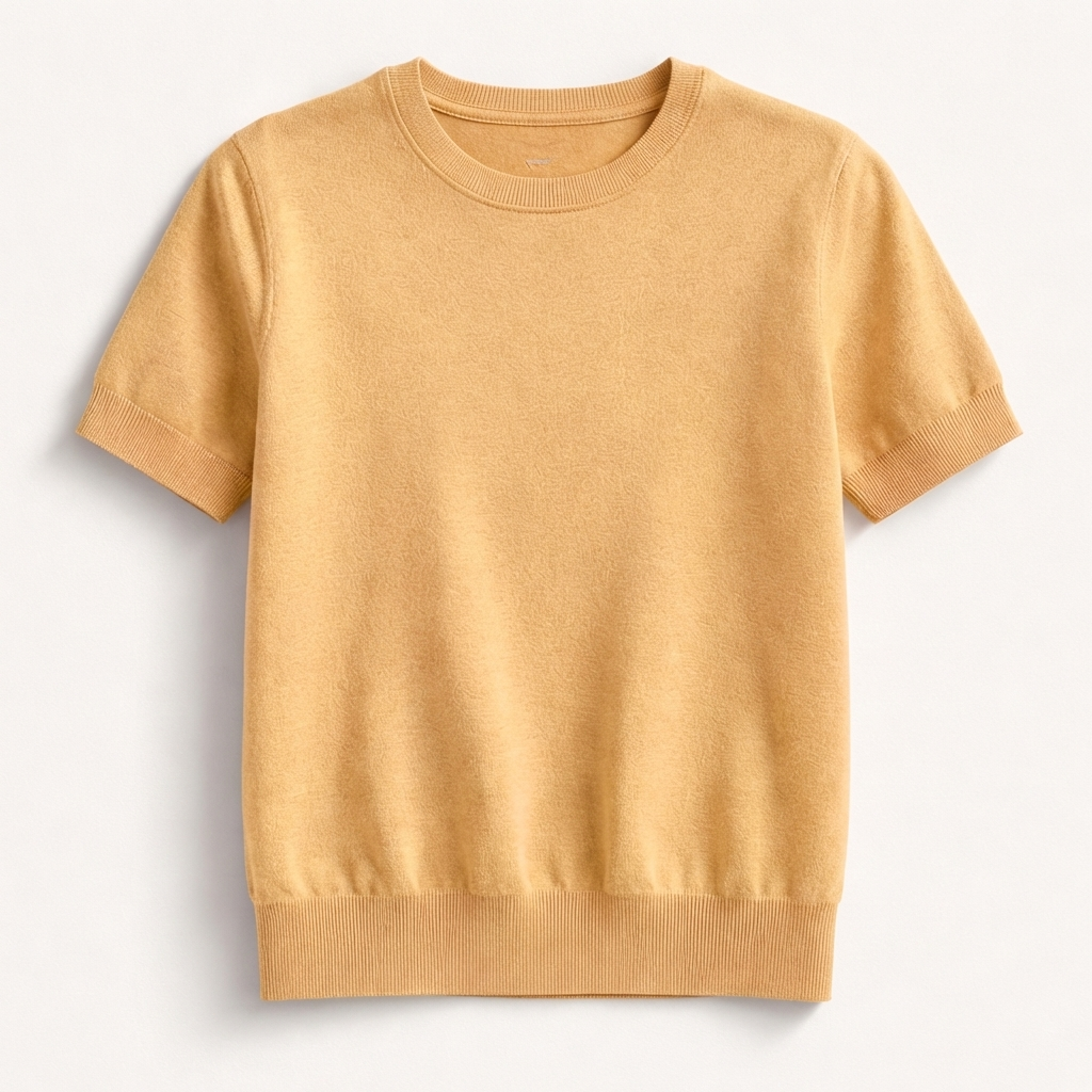 Rivaclo | Women's Fitted Short Sleeve Round Neck Top – Clean Design