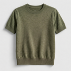 Rivaclo | Women's Fitted Short Sleeve Round Neck Top – Clean Design