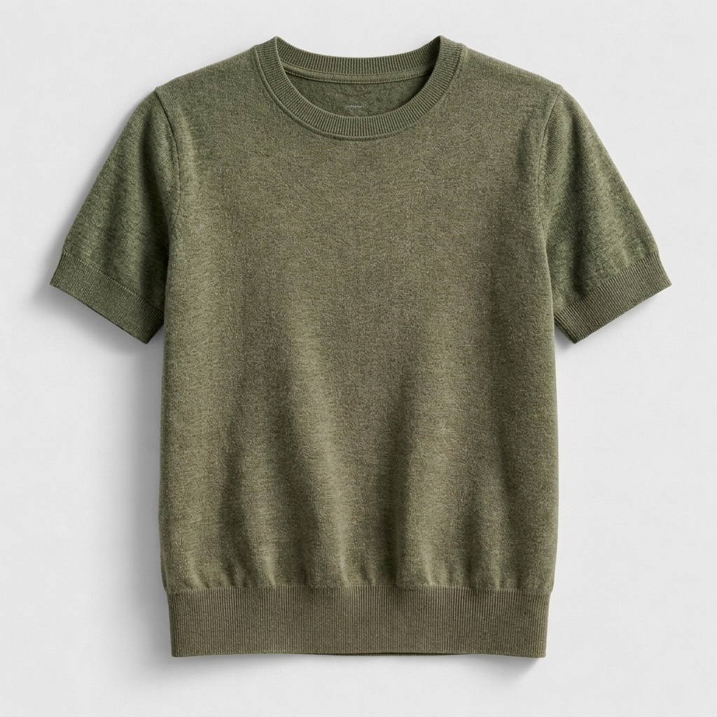 Rivaclo | Women's Fitted Short Sleeve Round Neck Top – Clean Design