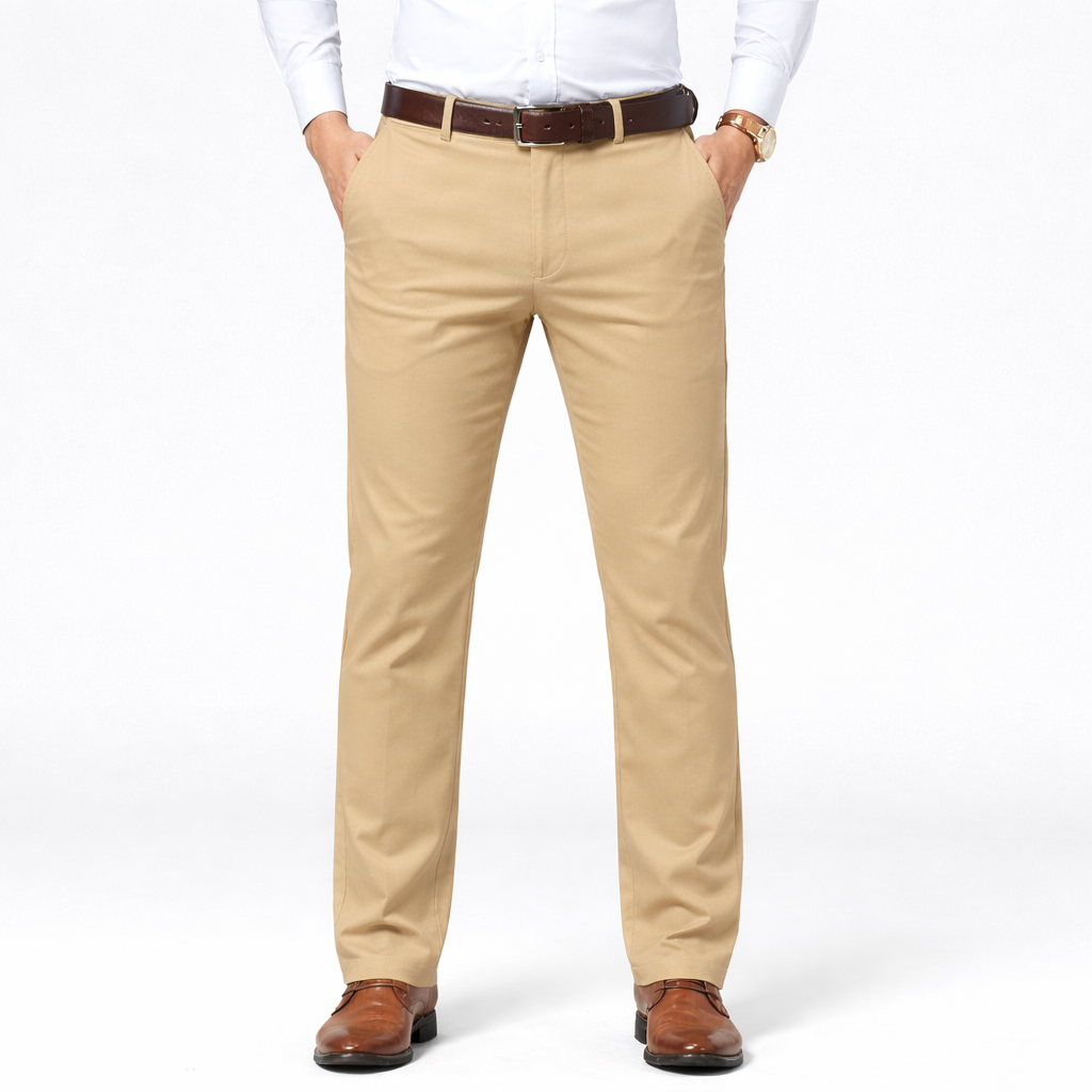 Rivaclo | Men's Slim Fit Trousers – Clean and Refined Finish