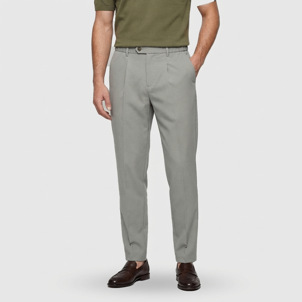 Rivaclo | Men's Slim Fit Dress Trousers – Straight Leg