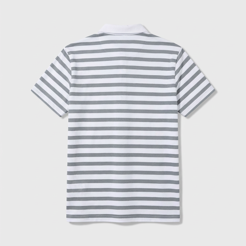 Rivaclo | Men's Striped Polo – Short Sleeves with Classic Collar