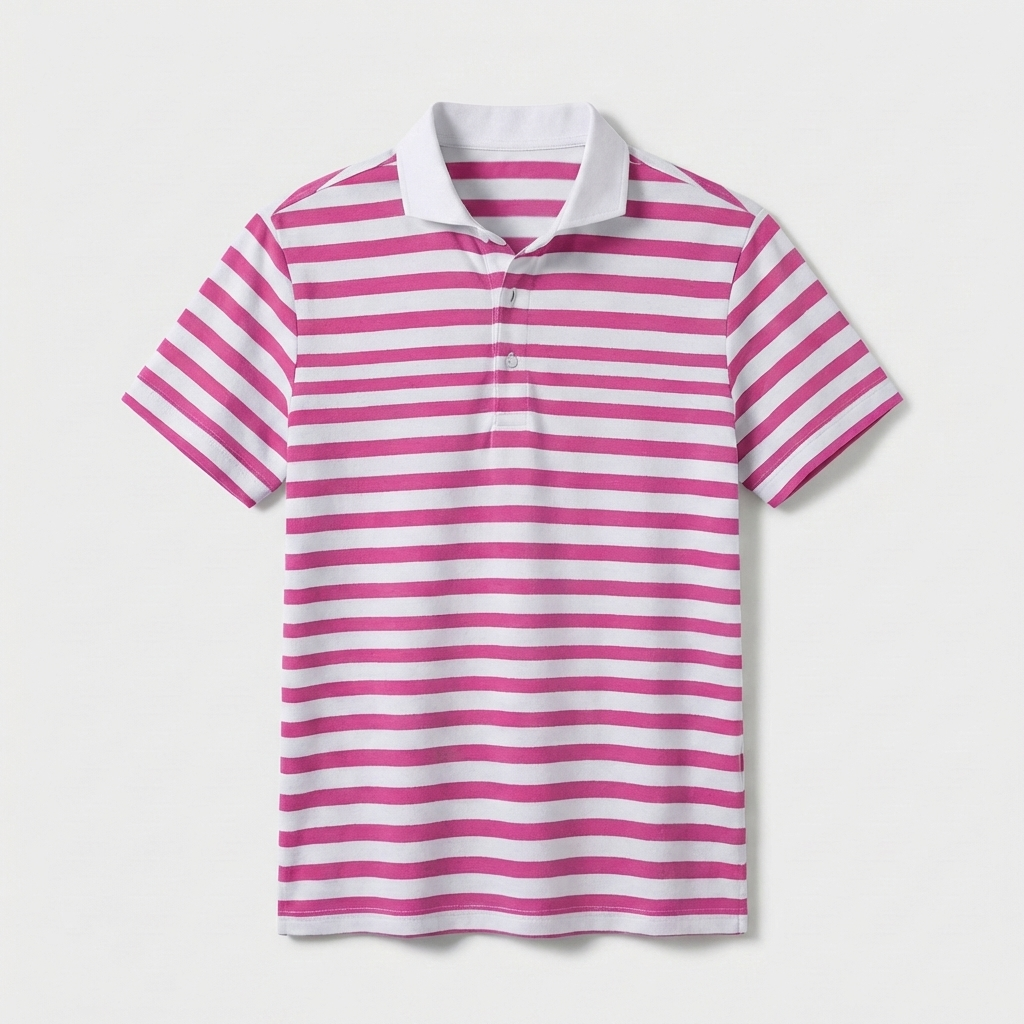 Rivaclo | Men's Striped Polo – Short Sleeves with Classic Collar
