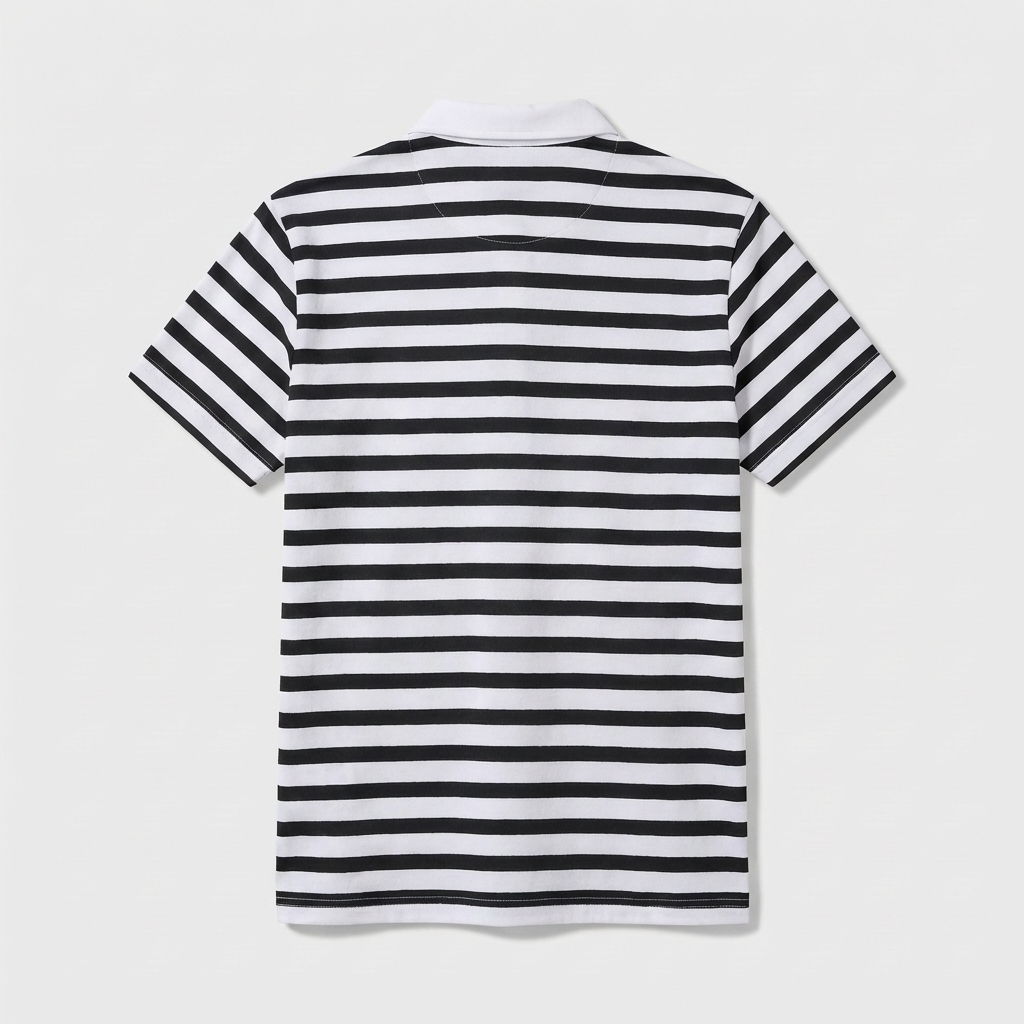 Rivaclo | Men's Striped Polo – Short Sleeves with Classic Collar