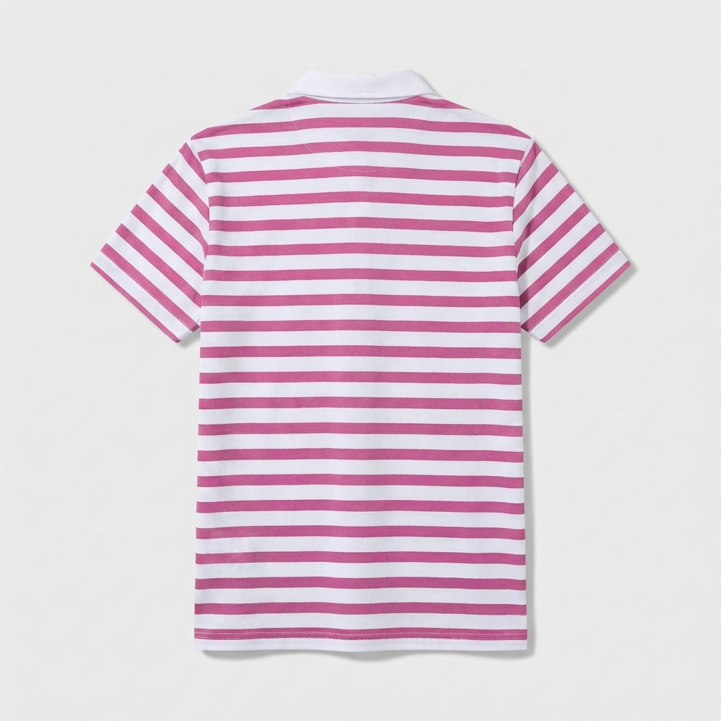 Rivaclo | Men's Striped Polo – Short Sleeves with Classic Collar