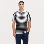 Rivaclo | Men's Striped Polo – Short Sleeves with Classic Collar
