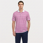 Rivaclo | Men's Striped Polo – Short Sleeves with Classic Collar