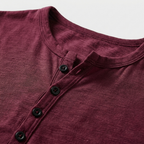 Rivaclo | Men's Long Sleeve T-Shirt – Buttoned Collar Slim Fit