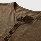 Rivaclo | Men's Long Sleeve T-Shirt – Buttoned Collar Slim Fit