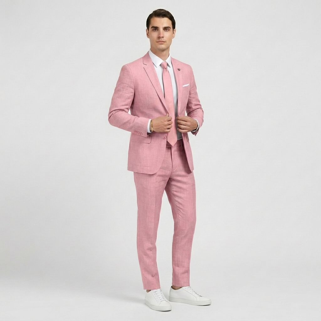 Rivaclo | Men's Slim Fit Formal Suit – Long Sleeve Set