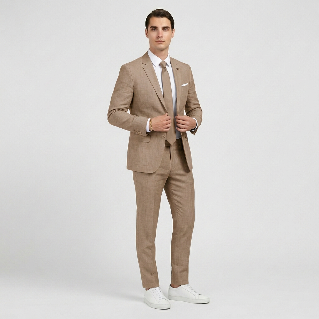 Rivaclo | Men's Slim Fit Formal Suit – Long Sleeve Set