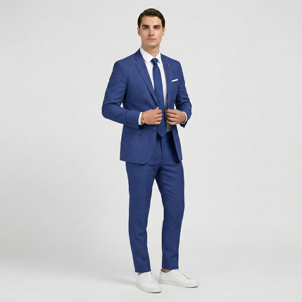 Rivaclo | Men's Slim Fit Formal Suit – Long Sleeve Set