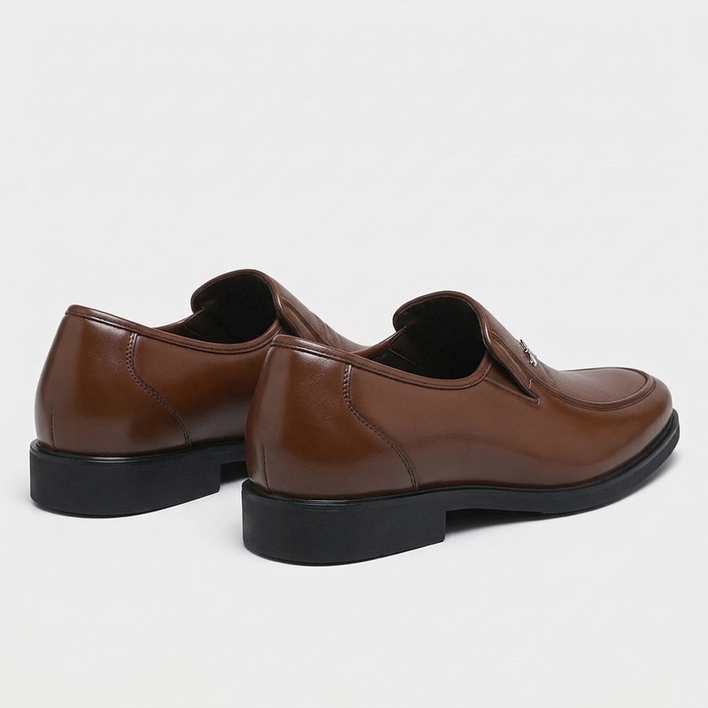 Rivaclo | Men's Slip-On Formal Shoes – Pointed Toe Low Heel