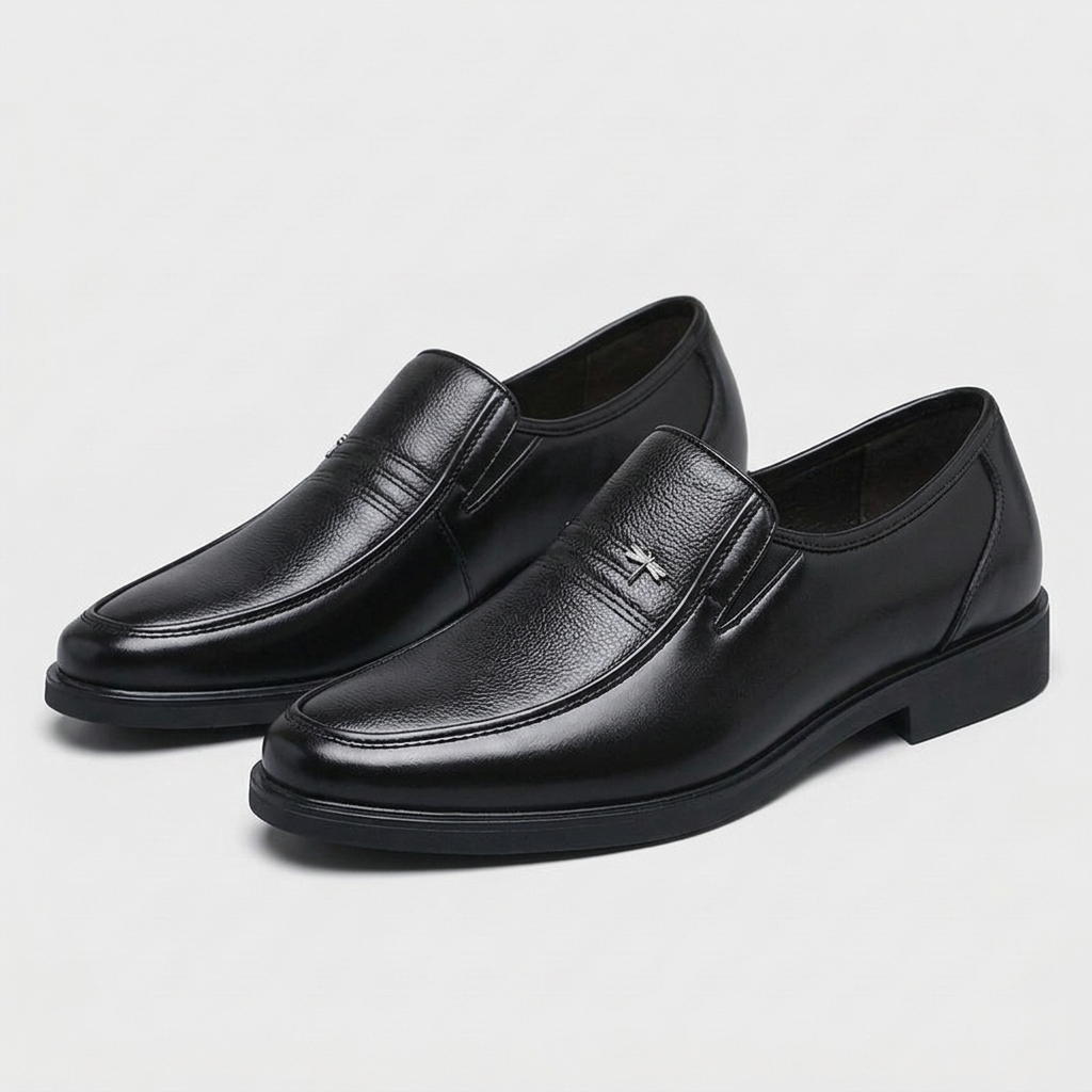 Rivaclo | Men's Slip-On Formal Shoes – Pointed Toe Low Heel