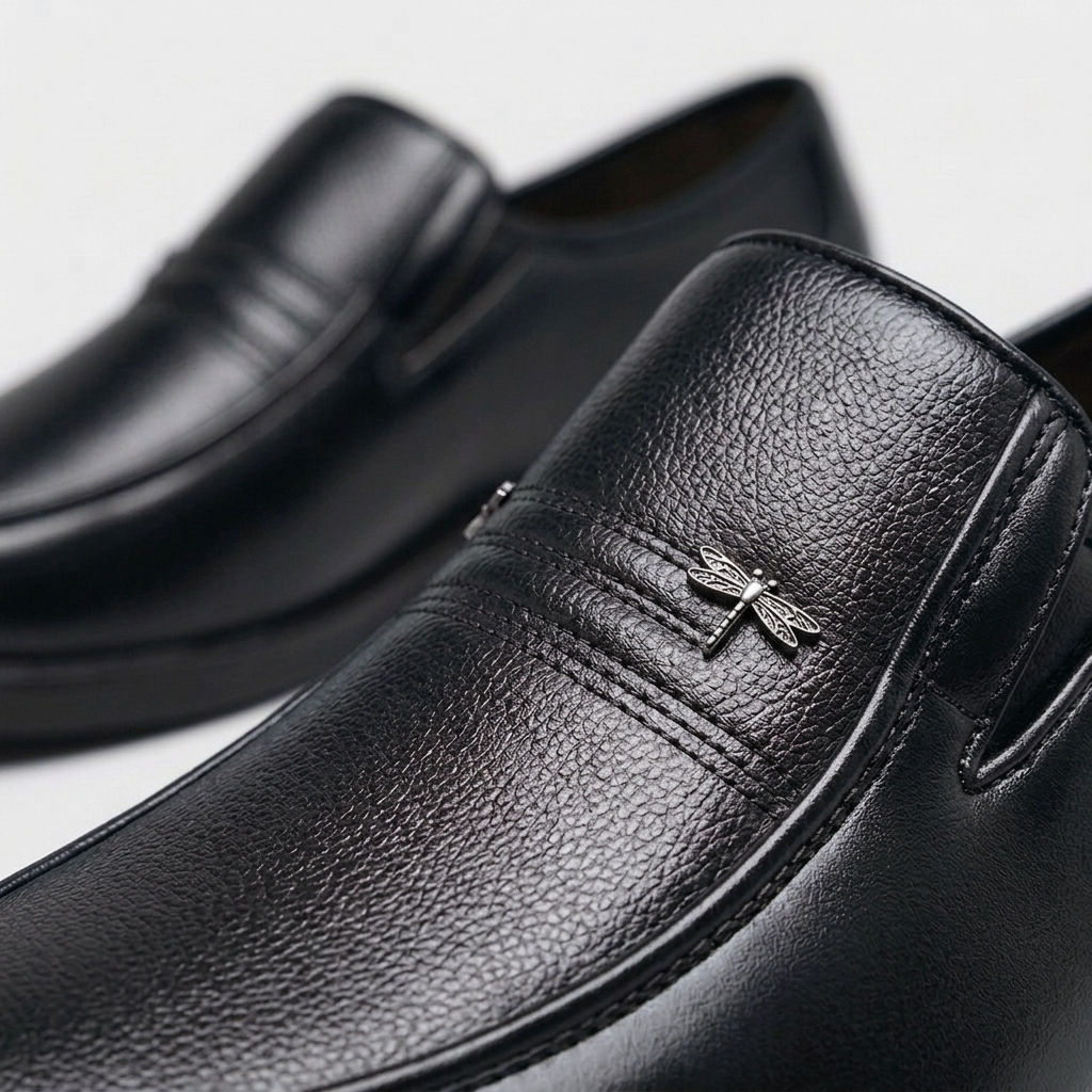Rivaclo | Men's Slip-On Formal Shoes – Pointed Toe Low Heel