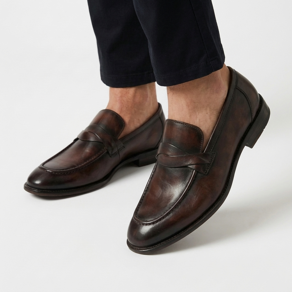 Rivaclo | Men's Slip-On Formal Loafers – Classic Design
