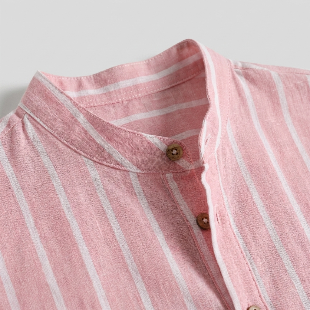 Rivaclo | Men's Button-Down Striped Shirt – Short Sleeves