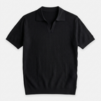 Rivaclo | Men's Textured Polo – Short Sleeves Slim Fit