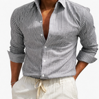 Rivaclo | Men's fitted striped shirt – long sleeve buttoned
