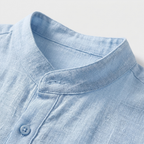 Rivaclo | Men's Henley shirt with high collar – long sleeves