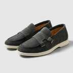 Rivaclo | Men's slip-on loafers – double buckle design