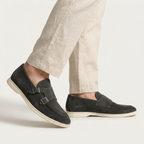 Rivaclo | Men's slip-on loafers – double buckle design