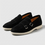 Rivaclo | Men's slip-on loafers – double buckle design