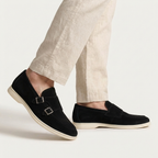 Rivaclo | Men's slip-on loafers – double buckle design