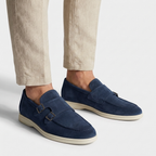 Rivaclo | Men's slip-on loafers – double buckle design