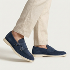 Rivaclo | Men's slip-on loafers – double buckle design