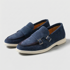 Rivaclo | Men's slip-on loafers – double buckle design