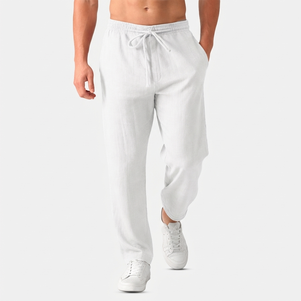 Rivaclo | Men's drawstring straight pants – loose fit